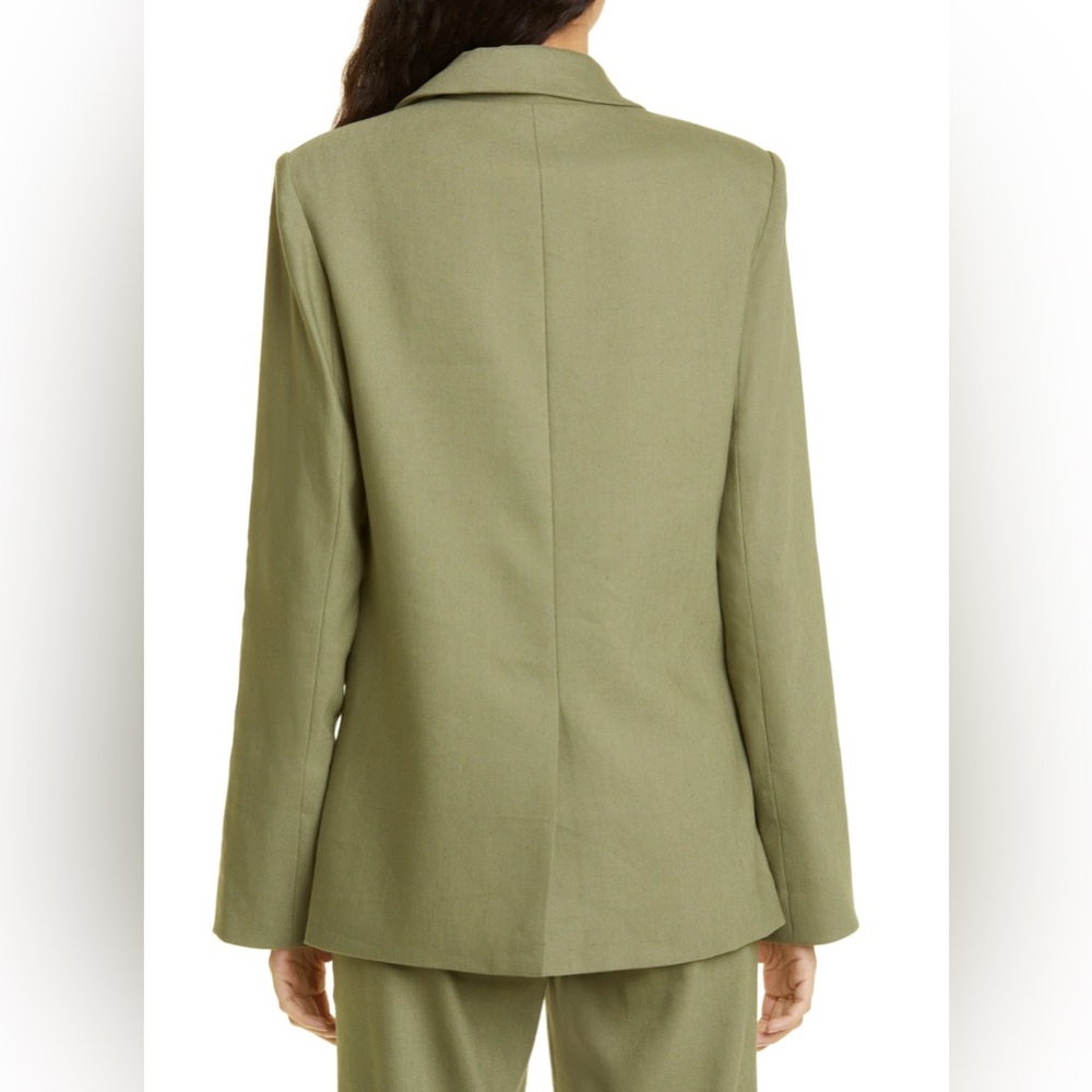 Veronica Beard Army Green "Sevi" single-breasted dickey jacket NWT 12 - Picture 4 of 14